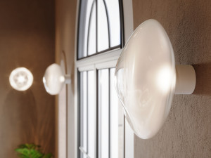 Настенный светильник из дутого стекла