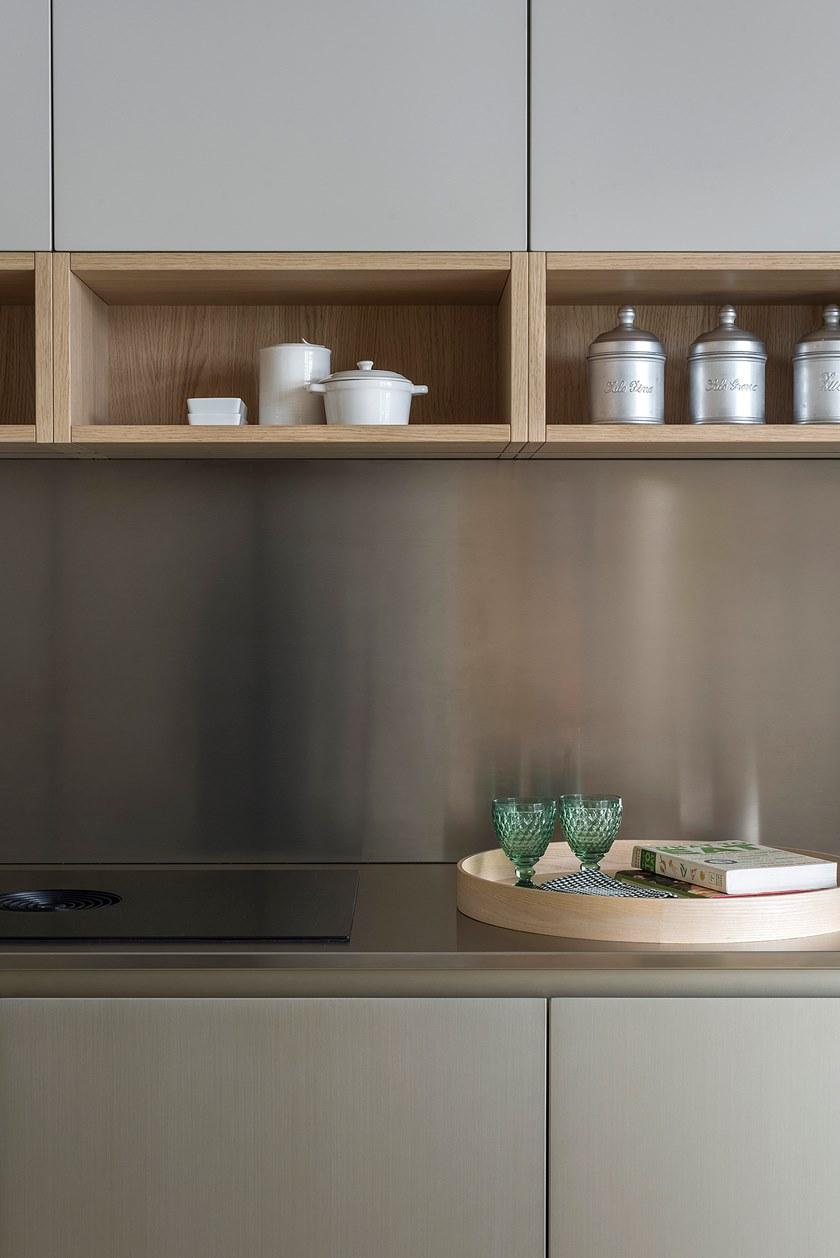 TM Italia Cucine Двухсторонняя линейная кухня с консольным столом K6 sun-id-1478858 - Вид №6