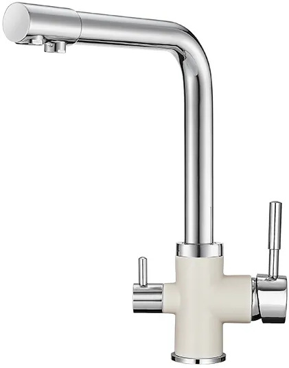 3015, XРОМ/АРКТИК (БЕЛЫЙ), СМЕСИТЕЛЬ КУХОННЫЙ