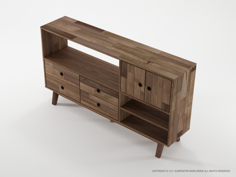 625_1333 Комод с 4 ящиками и 2 дверцами Karpenter NEW BROOKLYN  - Вид №1