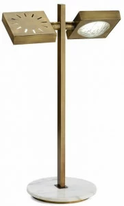 MARIONI Регулируемая светодиодная настольная лампа из латуни Cecile 02805d