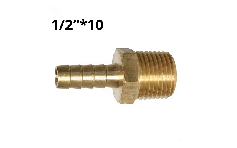29003 Штуцер латунный внешняя резьба 1/2" на 10мм LAB.Space 