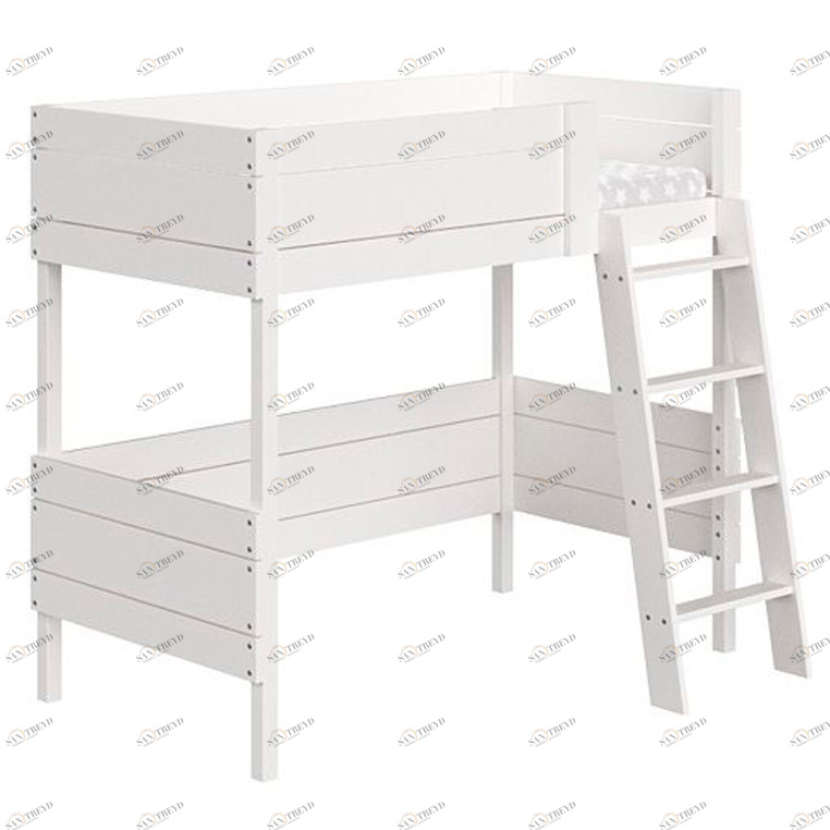 Кровать-чердак Home basic M 80х160 см белая ELLIPSE ELLIPSE HOME 351767 Белый Santreyd 