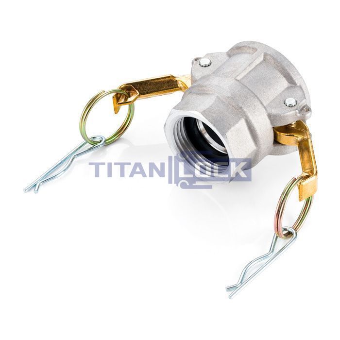Камлок алюминиевый тип D розетка, внутр. резьба NPT 1", TL100DALN TITAN LOCK  - Вид №4