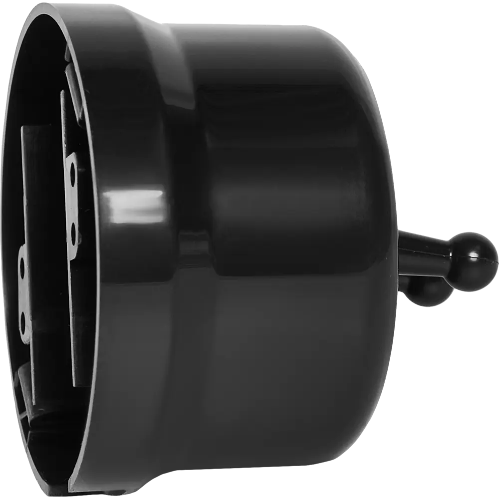 Выключатель Electraline двухклавишный накладной в глянцевом черном корпусе 84229214 Лофт STLM-0047241 - Вид №5