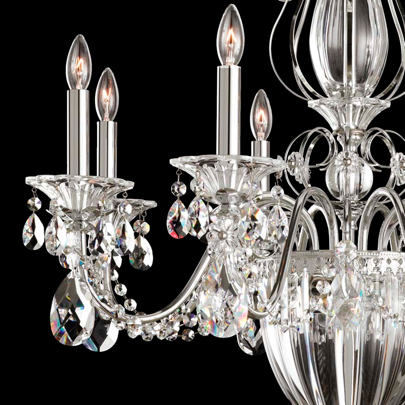 Люстра 1246-40 A от Schonbek серебряная SCHONBEK ДИЗАЙНЕРСКИЕ 246685 Серебряный  - Вид №1