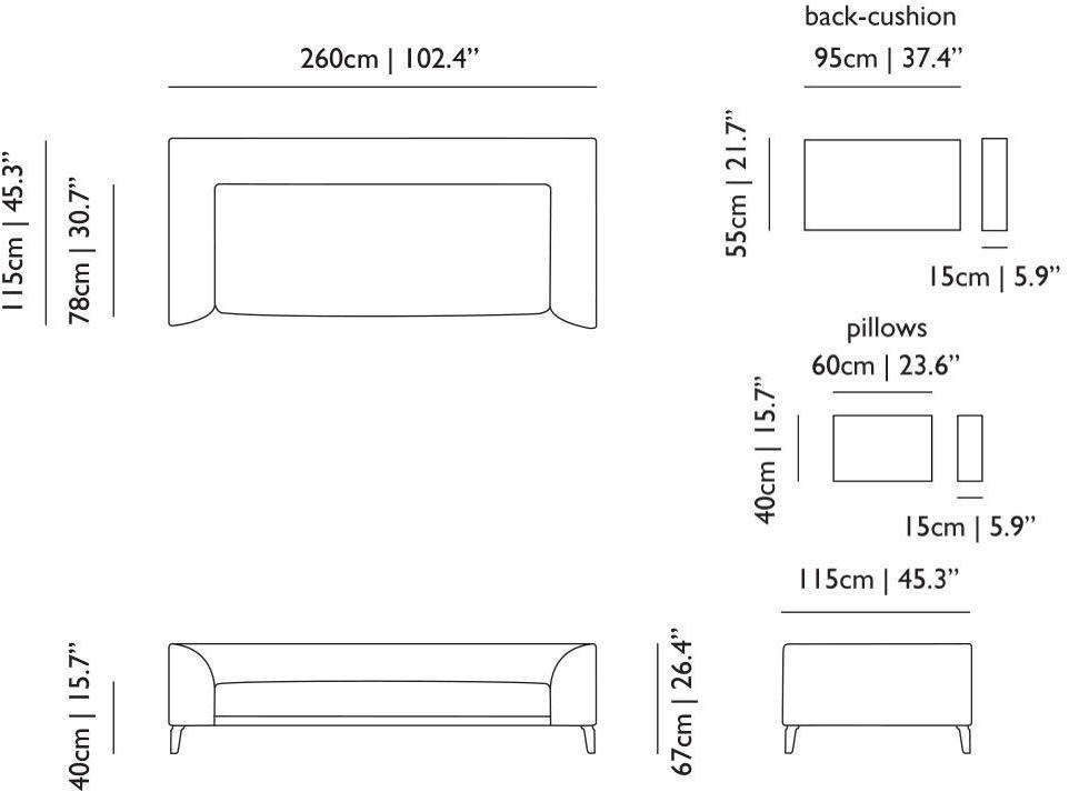 moooi Диван 4-х местный со съемным чехлом sun-id-1345374 - Вид №9