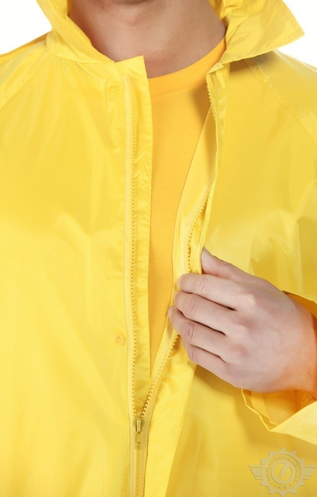 5041808 Плащ Альбатрос влагозащитный ЛАЙТ М желтый  Непромокаемая спецодежда  размер L  - Вид №10