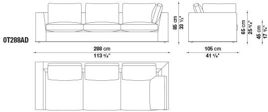 Maxalto Диван из ткани Otium sun-id-1372446 - Вид №34