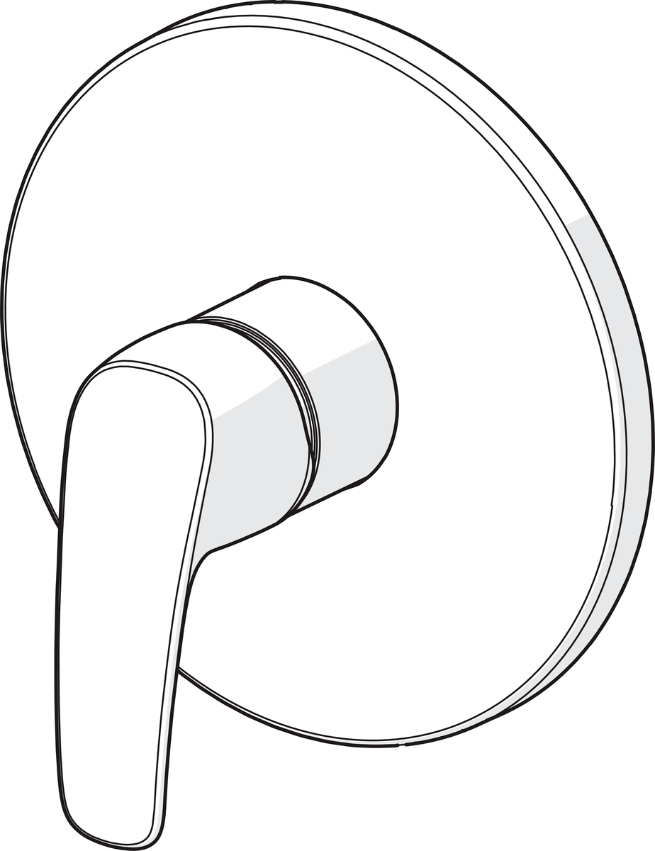 Oras 1064C Панель смесителя для душа 1064C Safira Хром  - Вид №2