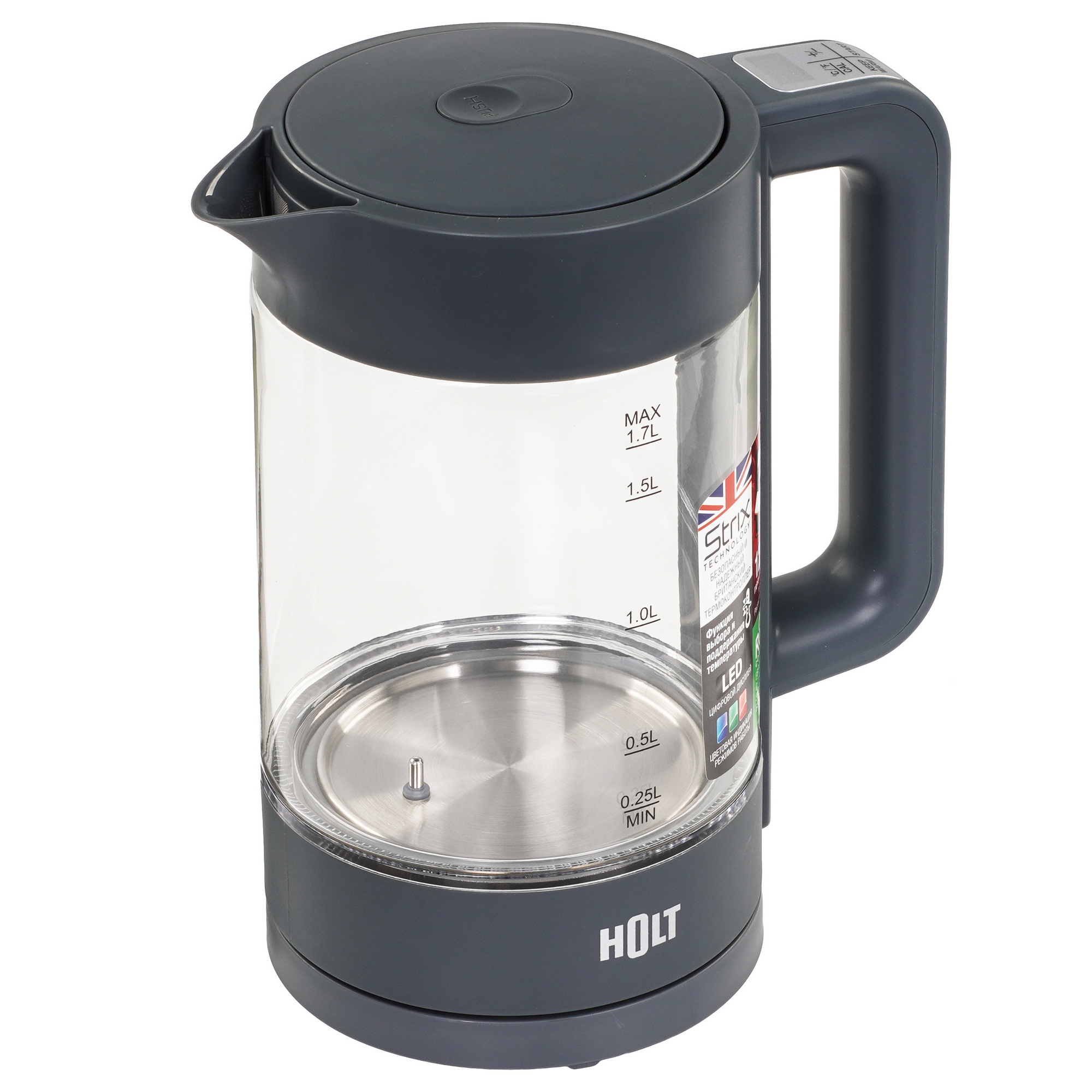 9283445 Электрочайник Holt HT-KT-027 черный STDN-0139679 - Вид №2