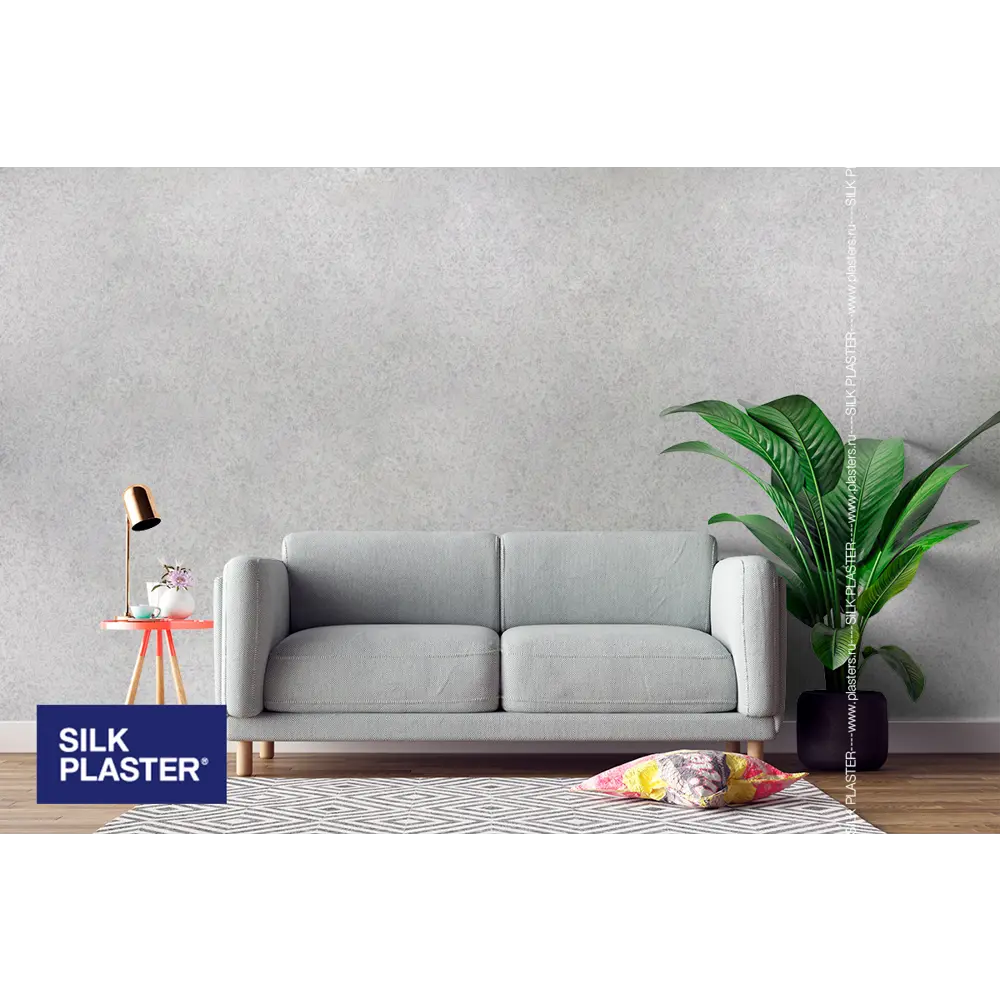 Жидкие обои Silk Plaster Absolute А210 0.743 кг цвет серый STLM-2109918 - Вид №3