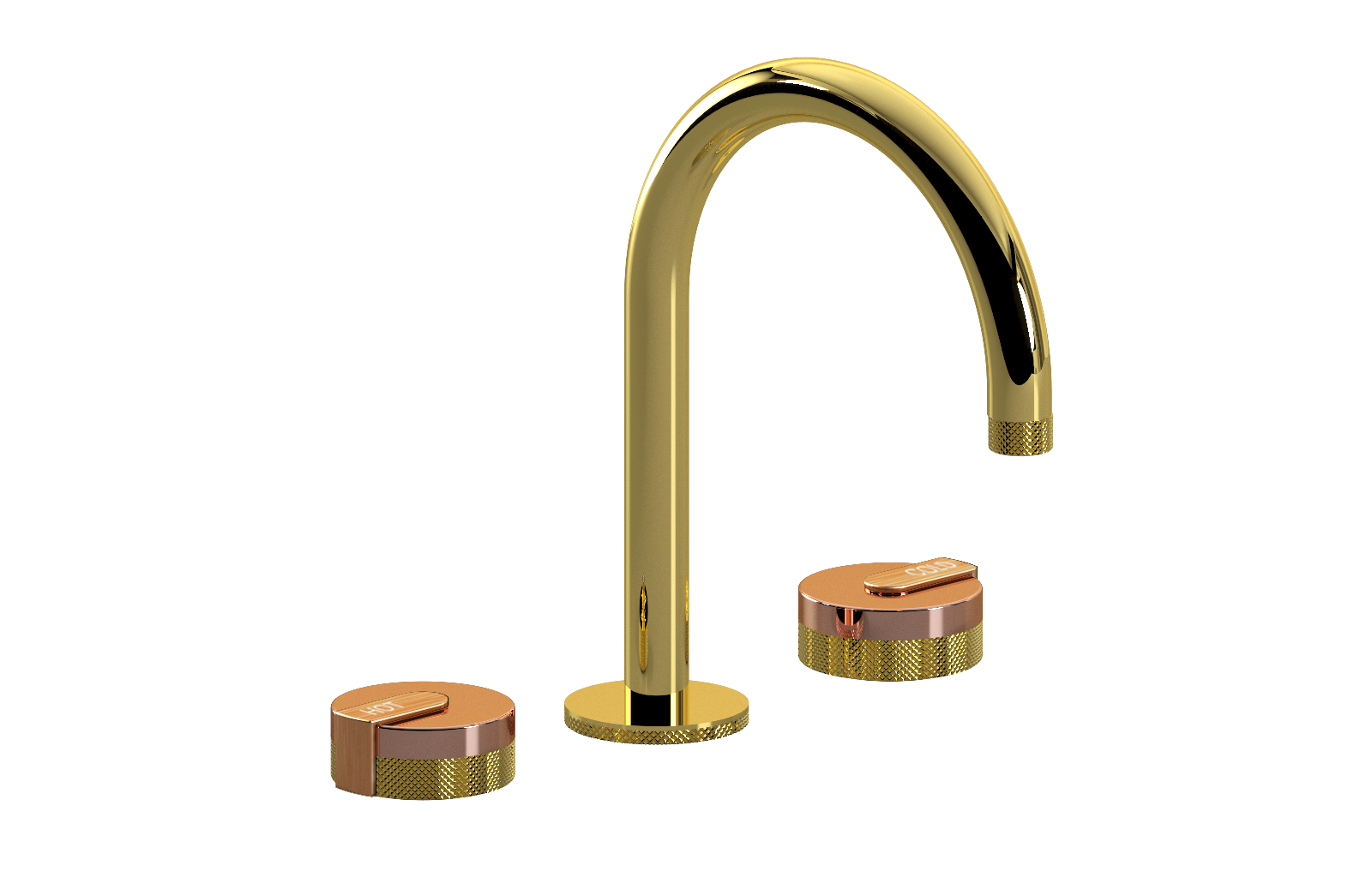 E-11512-R1RG-L1BRG-AU Смеситель для умывальника на 3 отвертия GRAFF MOD+