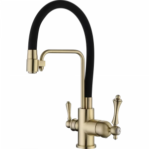 GZ 77025D Смеситель для кухни с подключением к фильтру с питьевой водой Ganzer Бронза.﻿