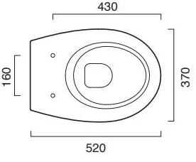 1vsli00 Подвесной унитаз настенный Белый CERAMICA CATALANO NEW LIGHT Италия - Вид №4