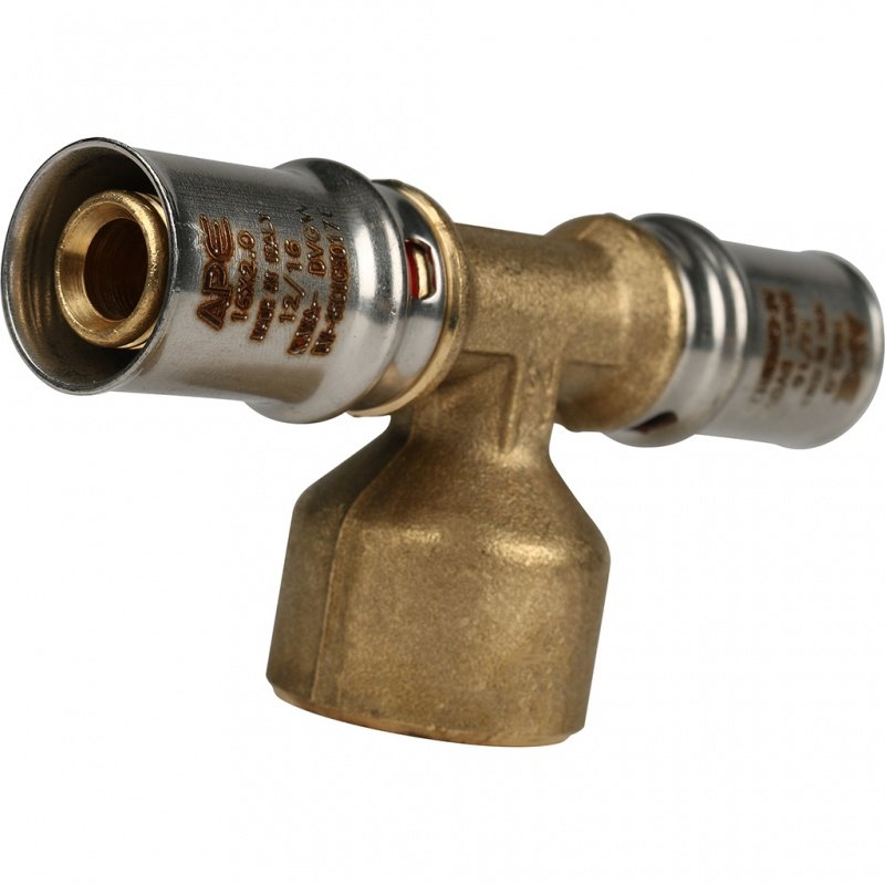 Тройник переходной STOUT ВР 16х1/2"х16 под пресс SFP0007001216 - Вид №1