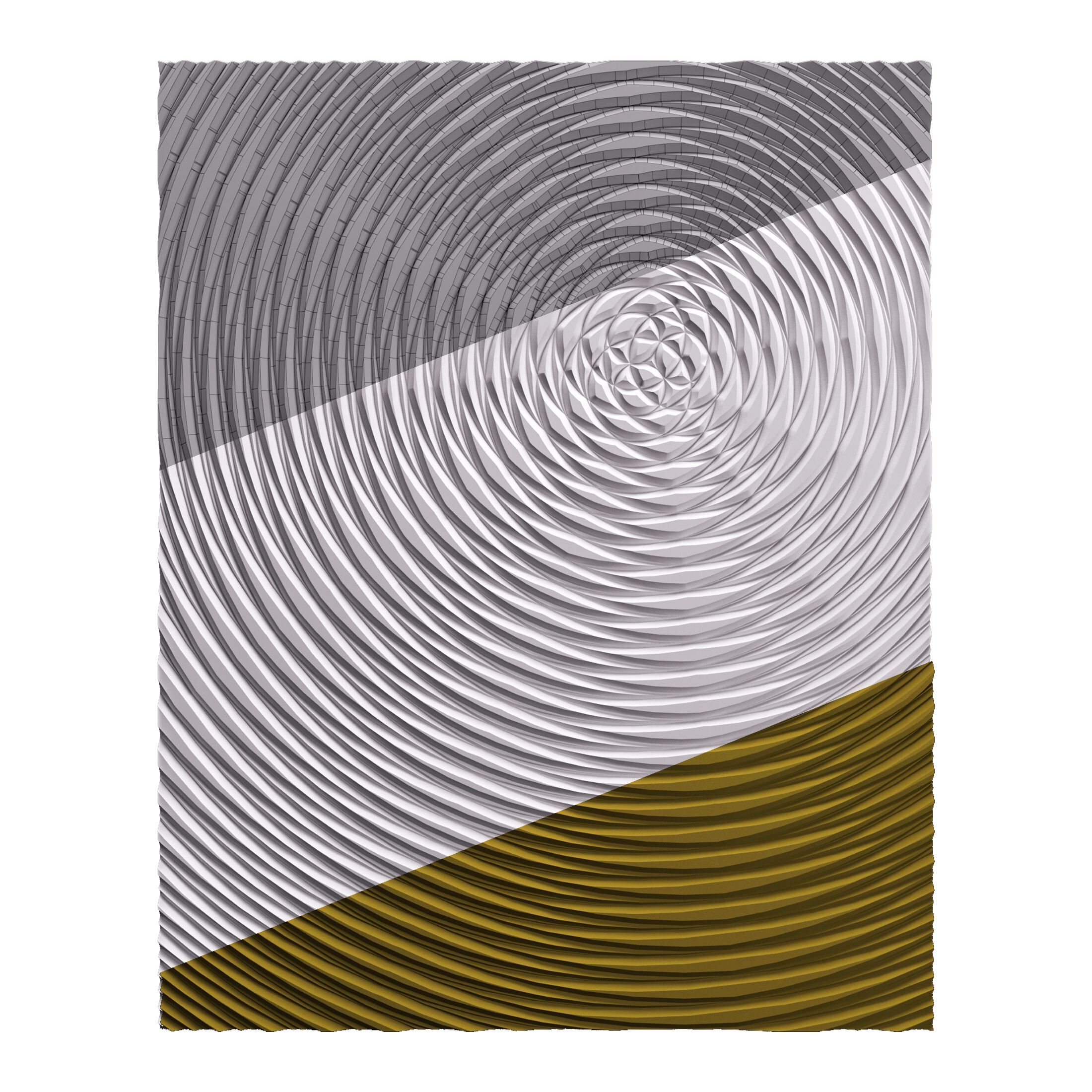 Трехмерная декоративная гипсовая панель WallDeco KAIZEN ARCH-00056383 - Вид №2