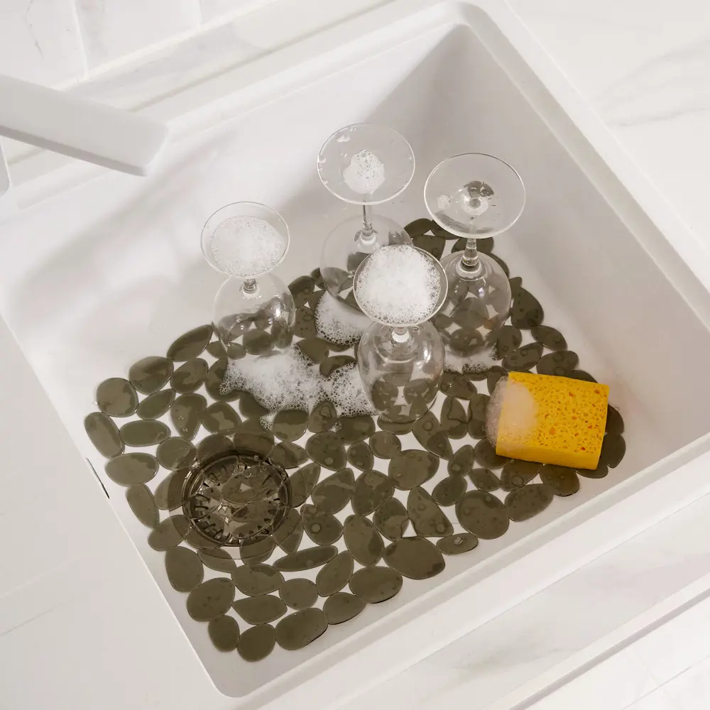 Коврик для мойки Delinia 40x30.5 см силикон сталь цвет серый STLM-2140145 - Вид №4