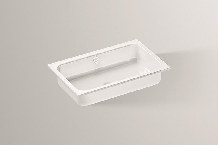 2218700400 Встраиваемая раковина, eb.sr650, белая, для простого ухода Alape серия SR (Stream) 