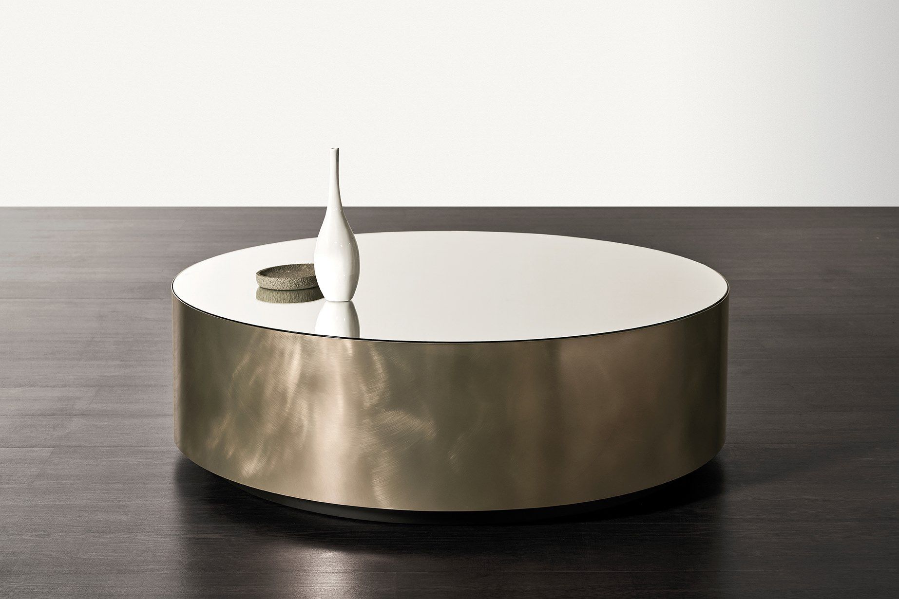 Круглый латунный журнальный столик Meridiani BELT ARCH-00124448 - Вид №1