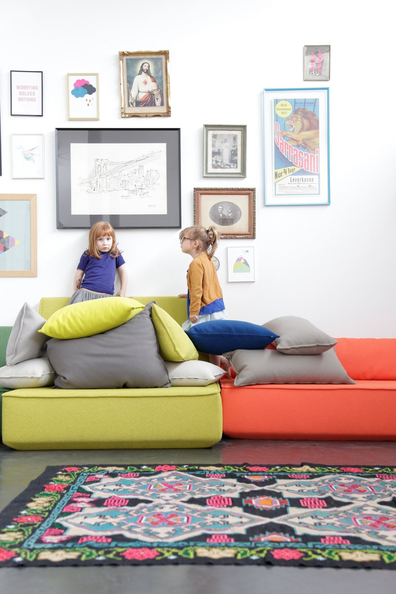 Модульный прямоугольный пуф из ткани Cubit by Mymito ARCH-00027759 - Вид №22