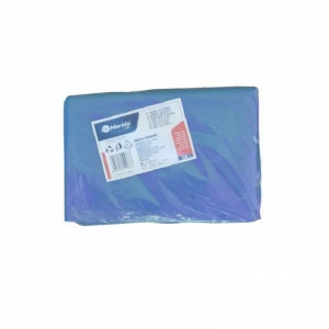 W40N Одноразовые мешки для мусора, 70 x 110 см, вместимость 120 л, 50 шт. в упаковке, СИНИЙ, LDPE Merida
