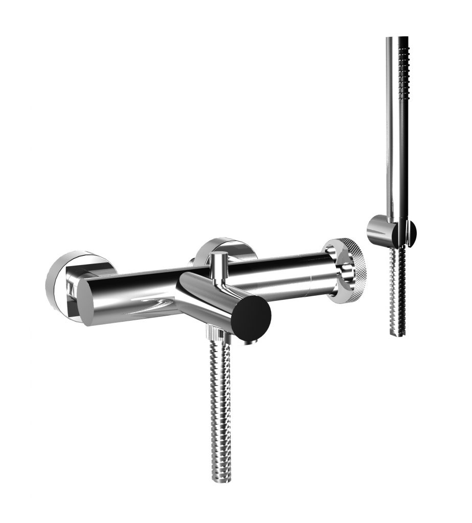 38526 / D Внешний смеситель для ванны и душа с дуплексным душем. Bongio Bowling 38526/D