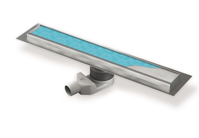 Цельнонержавеющий желоб ALPEN Klasik/Floor ALP N 950 K1  - Вид №1