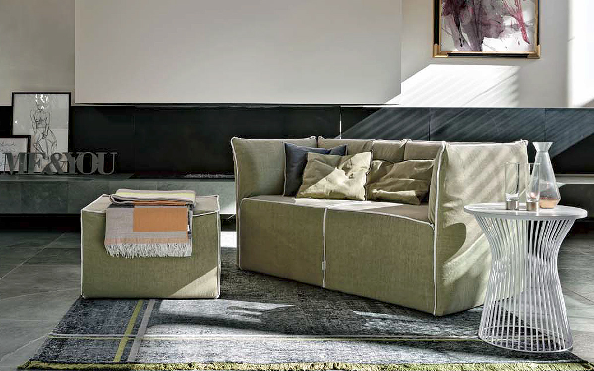 Диван FLOWER TOMASELLA 65960 + 65961 COMPLEMENTI