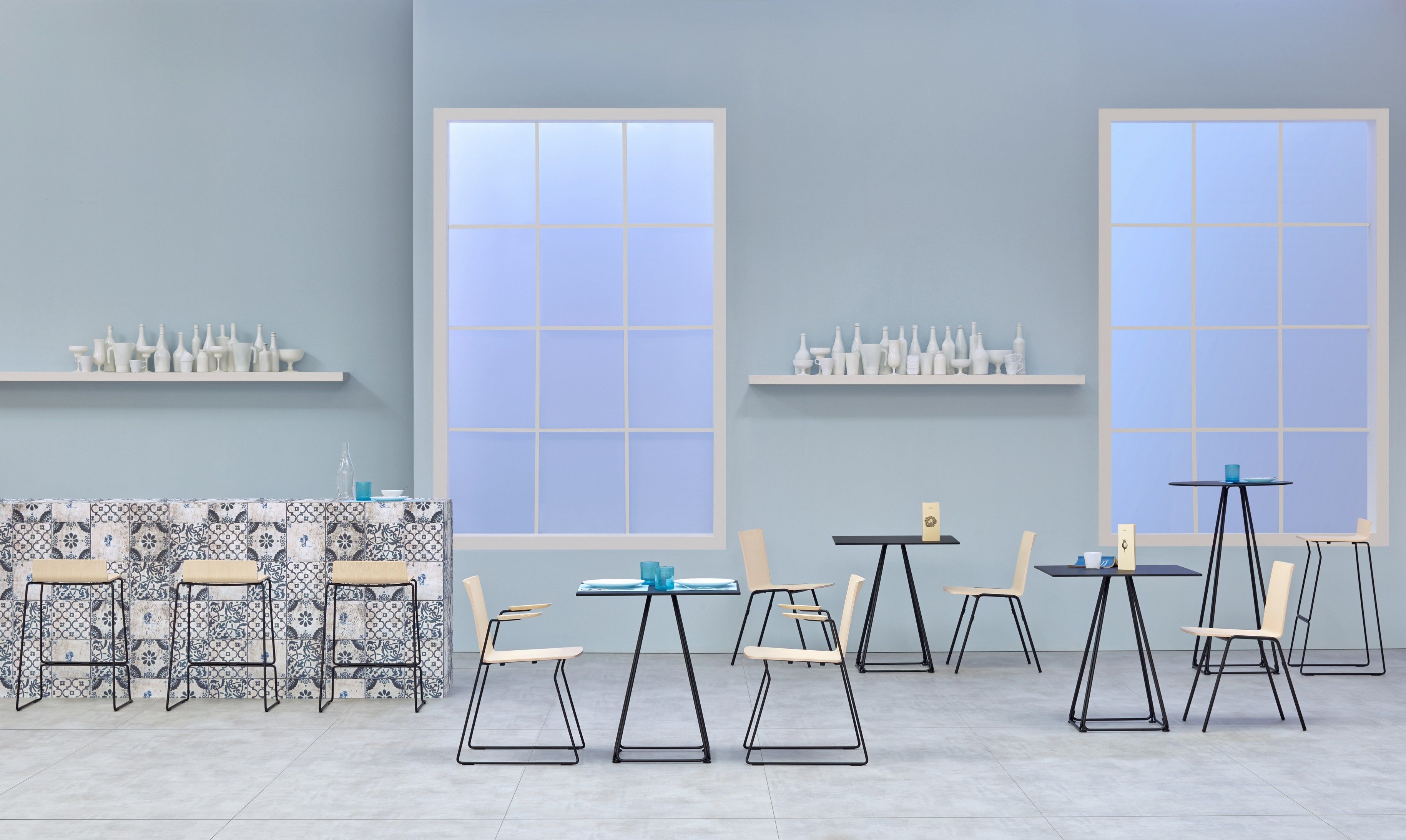 Барный табурет с подставкой для ног Pedrali Osaka Metal ARCH-00145635 - Вид №6