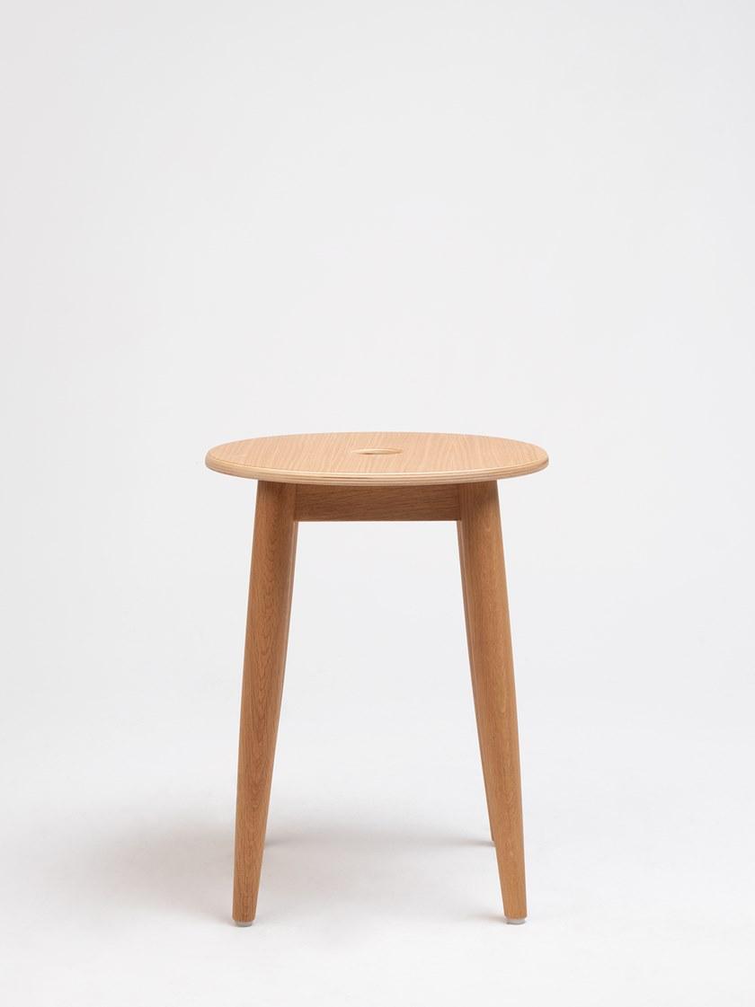 ONDARRETA Низкий деревянный табурет Oto sun-id-1432919 - Вид №1