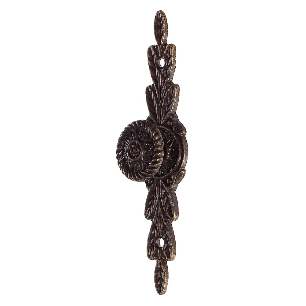 Мебельная ручка-кнопка на планке бронза 88 мм ЛЕВША STLM-2122520