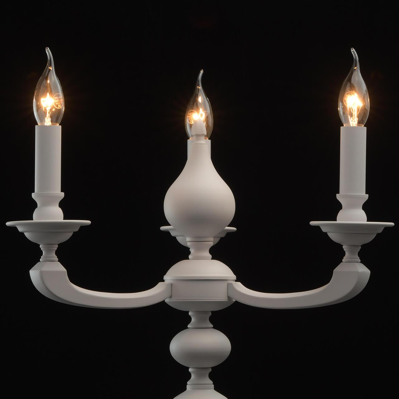 Настольная лампа MW-Light Дэль Рей 6 700031803 MW-LIGHT ПОДСВЕЧНИК, СВЕЧА 195141 Белый  - Вид №3