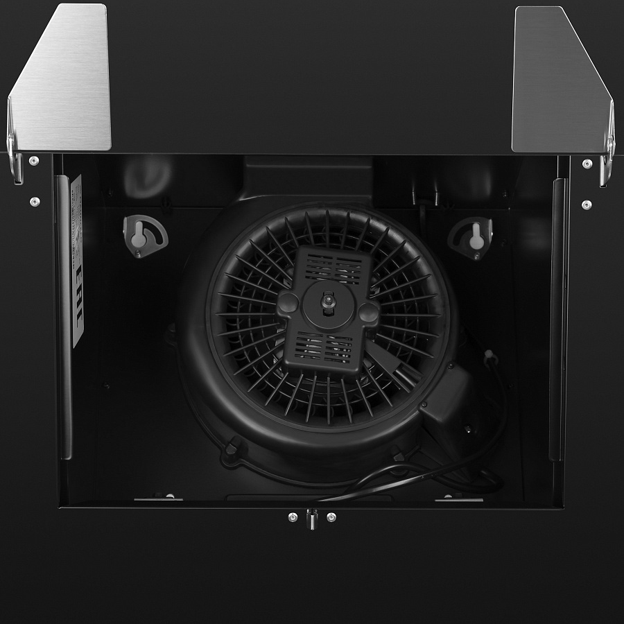 TOWER Light 50 Black Glass Black Вытяжка tower light 50 чёрный/чёрное стекло/ • тип: настенная• цвет: черный• управление: кнопочное• ширина, мм: 500• полная потребляемая мощность, вт: 150• количество скоростей: 3• максимальная производительность, м3/ч: 47 Santreyd  - Вид №10