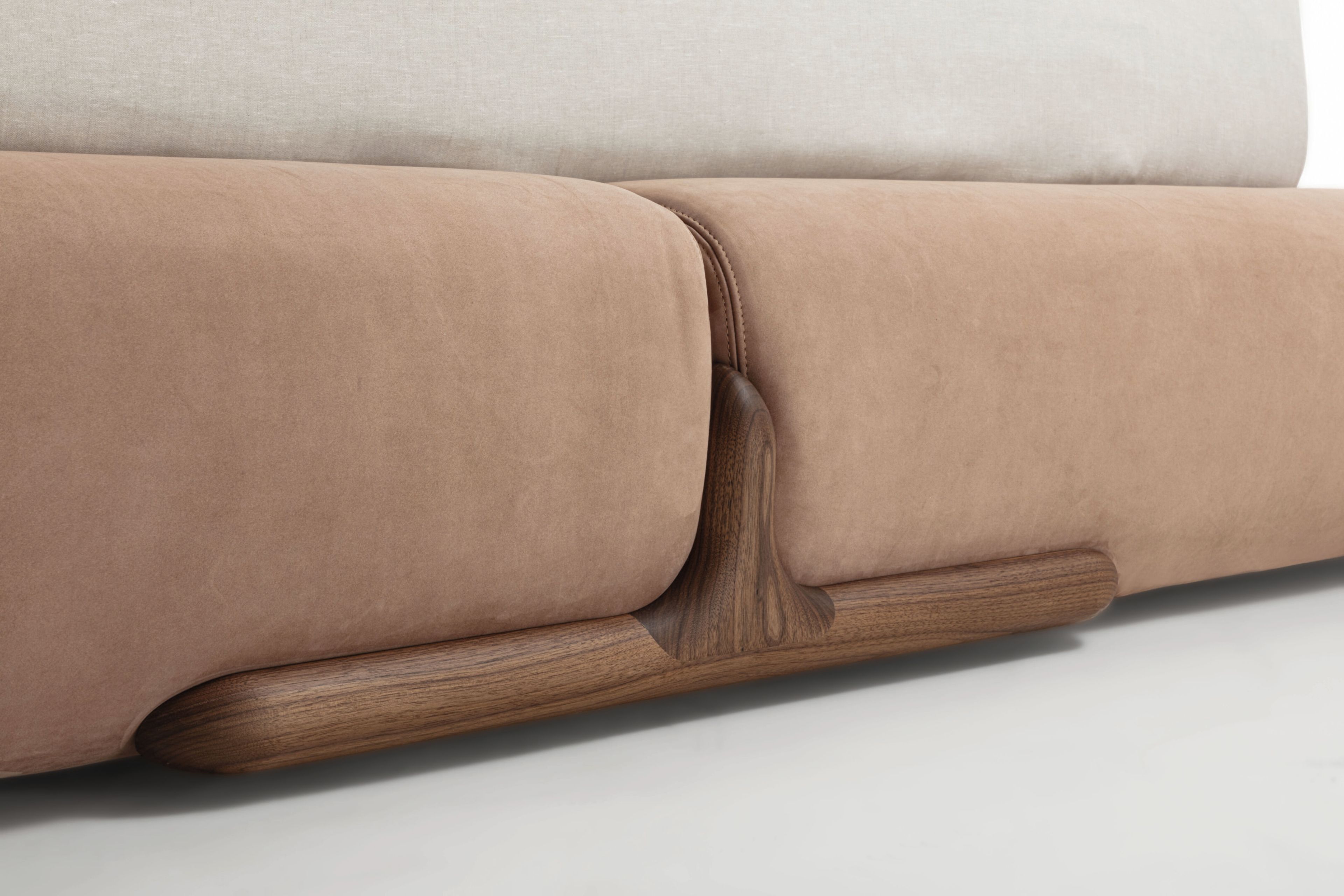 Двуспальная мягкая кровать из ткани Porada Twenty-Four ARCH-00126907 - Вид №12