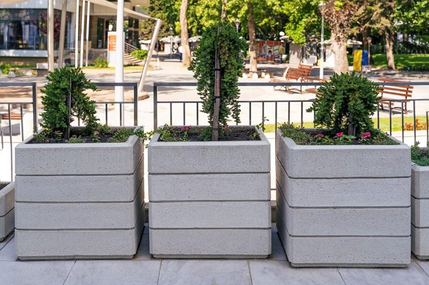 ENCHO ENCHEV - ETE Квадратная кашпо для общественных мест  73  - Вид №3