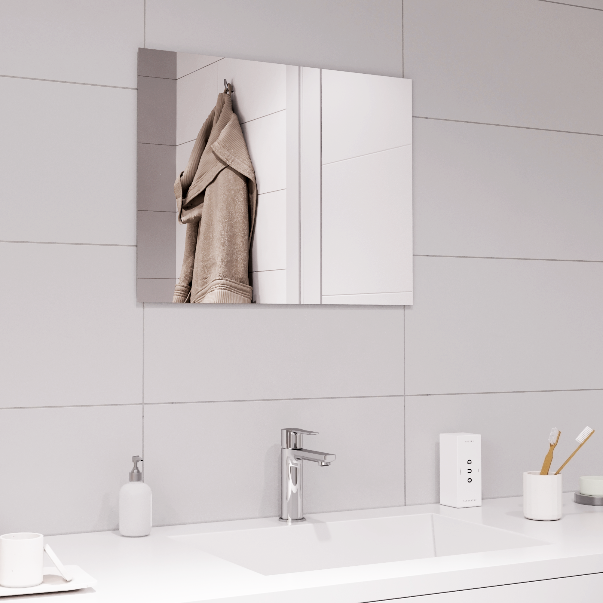 82360920 Полотно зеркальное 45x60 см 1 шт. Зеркальное полотно STLM-0025416 SENSEA