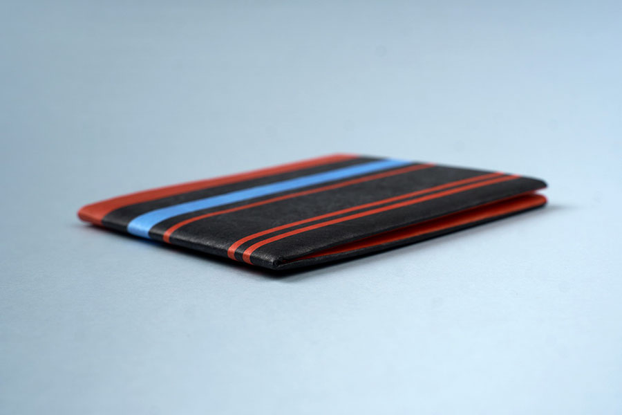 NW-088 Кошелек new rangarde, черный в полоску New wallet  - Вид №5