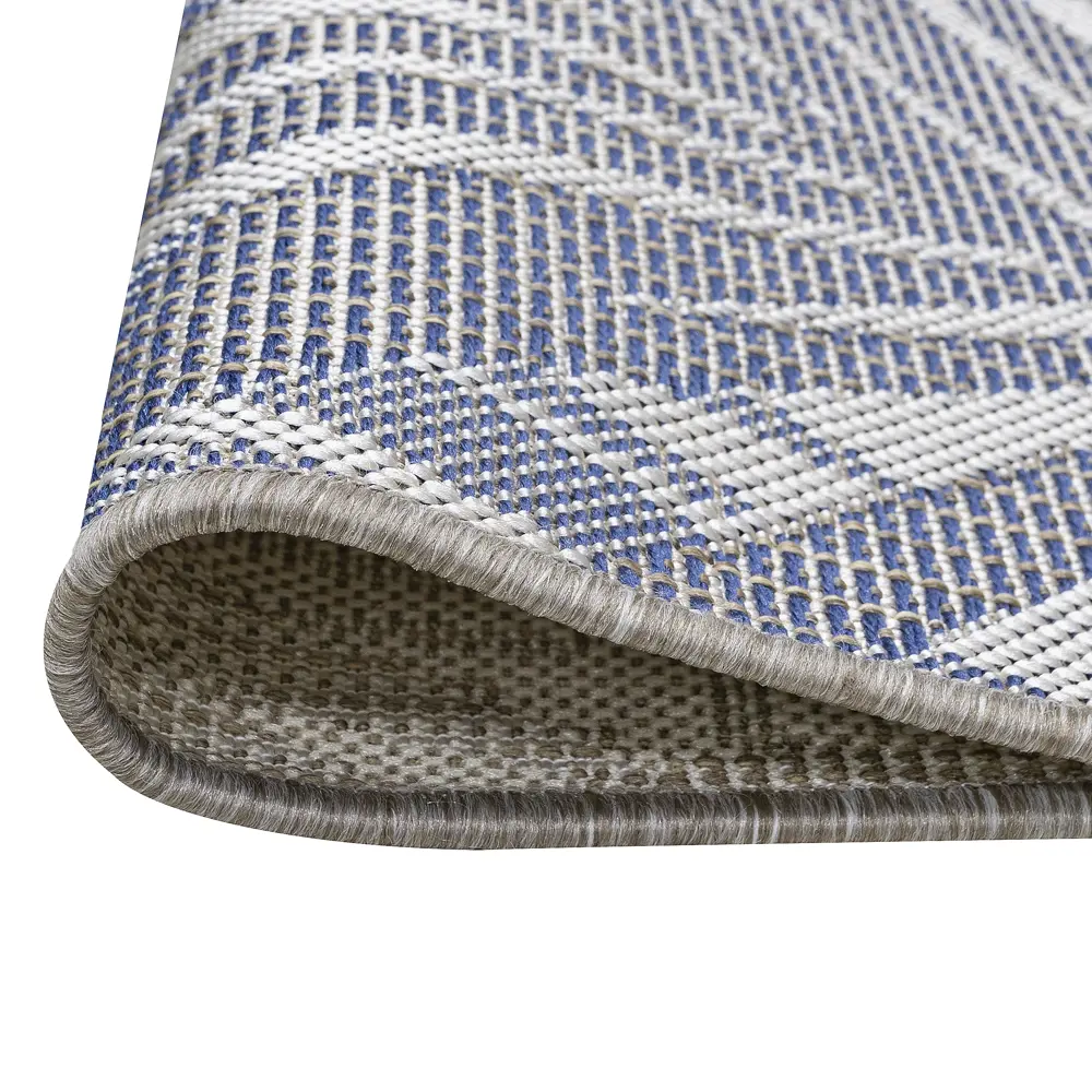 Циновка Дели 80x120 см полипропилен 84315_53111 цвет синий ROYALTAFT STLM-2158950 - Вид №3