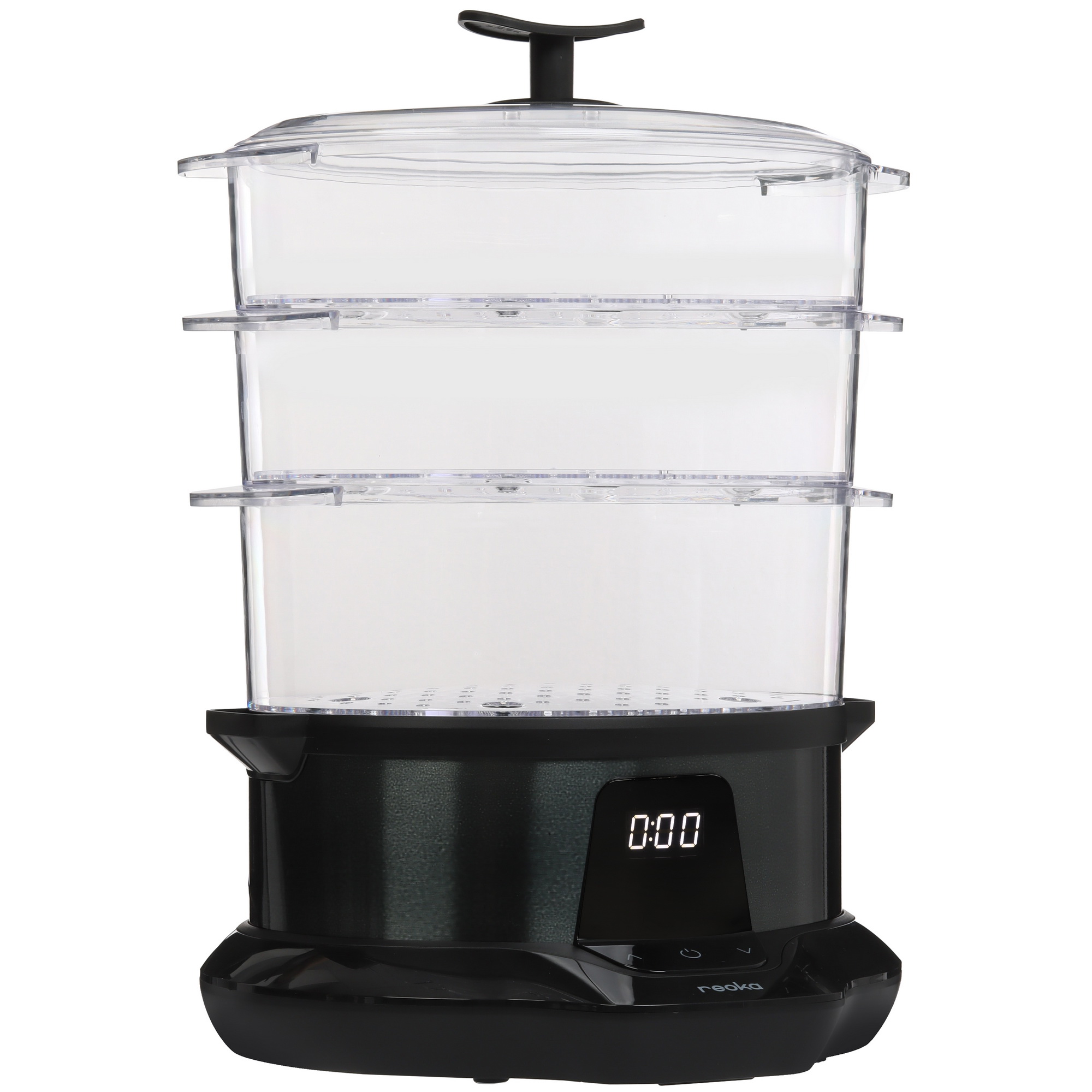 9121207 Пароварка Reoka RKFS-D103 черный STDN-0076469