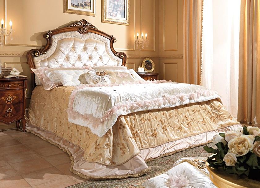 Barnini Oseo Двуспальная кровать из ткани с тафтинговым изголовьем Reggenza 1202 - 1203 - Вид №1