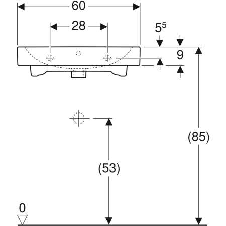 124060000 Раковина Geberit iCon Geberit  - Вид №28