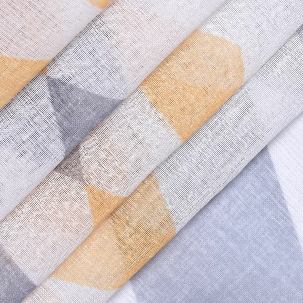 Тюль на ленте Inspire Mukkonam 250x280 см цвет серо-желтый STLM-2170509 - Вид №2