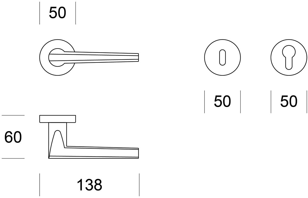 Ento Ручка из латуни на розетке Pilot 6215 - Вид №5
