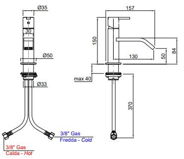 Antonio Lupi Design Смеситель для умывальника, однорычажный Bikappa Antoniolupi sun-id-1386921 - Вид №4