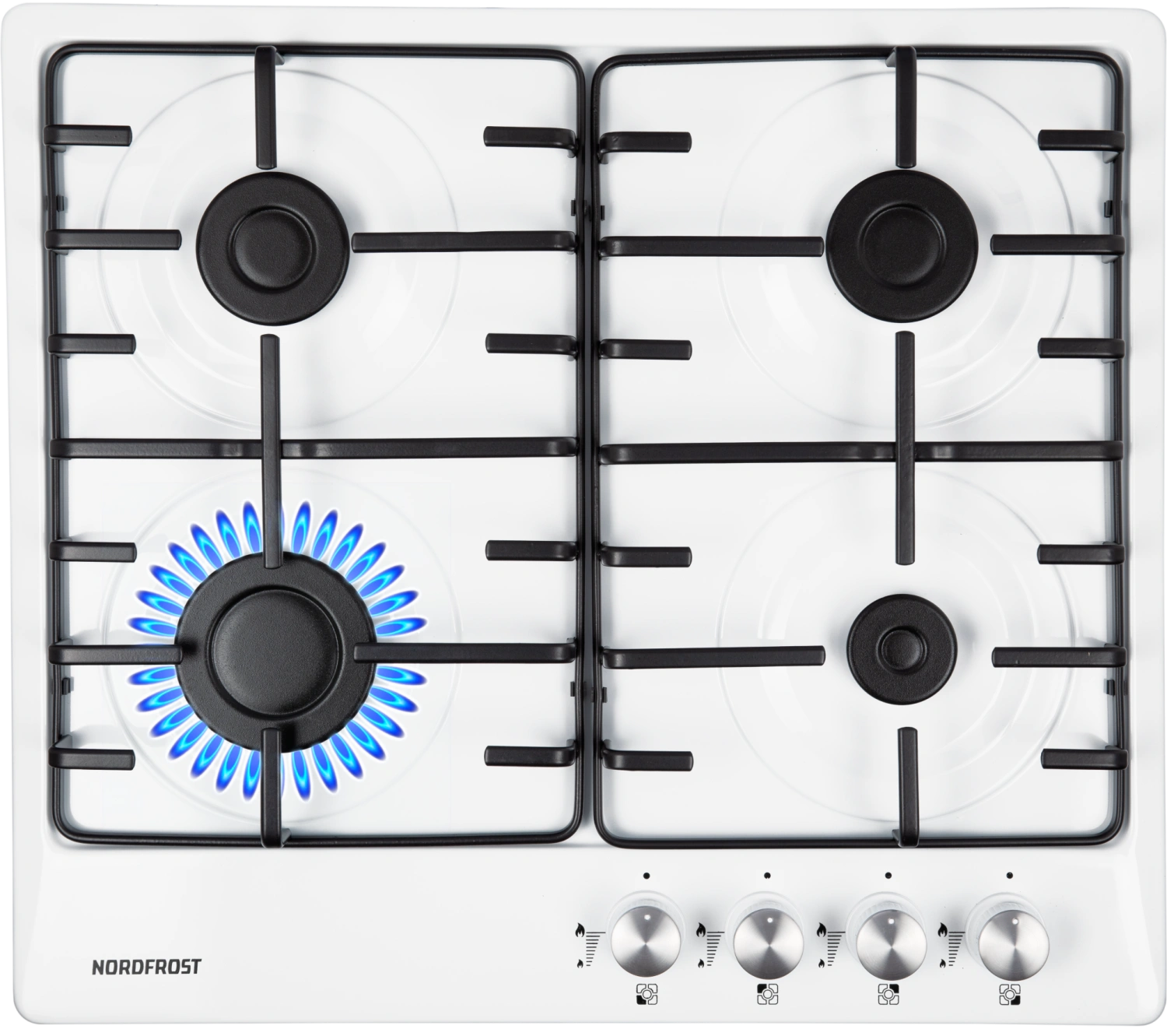 9247037 Газовая варочная поверхность NORDFROST HS 6040 W STDN-0107396