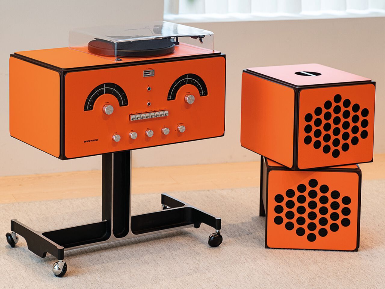 AM/FM-радио и проигрыватель с усилителем Brionvega RADIOFONOGRAFO RR226 ARCH-00080672 - Вид №11