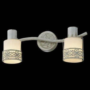 Спот настенный на 2 лампы бело-золотой Eurosvet 20025/2 EUROSVET 20025 00-3926174 Белый;золото