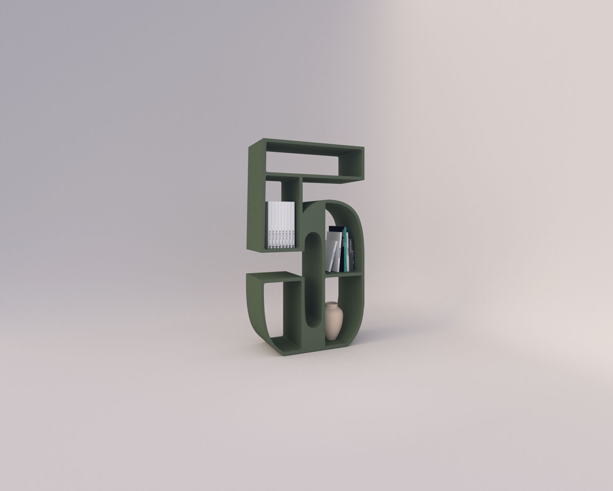 Мебель контейнеры в бетонной конструкции Voltan 555 ARCH-00065661 - Вид №49