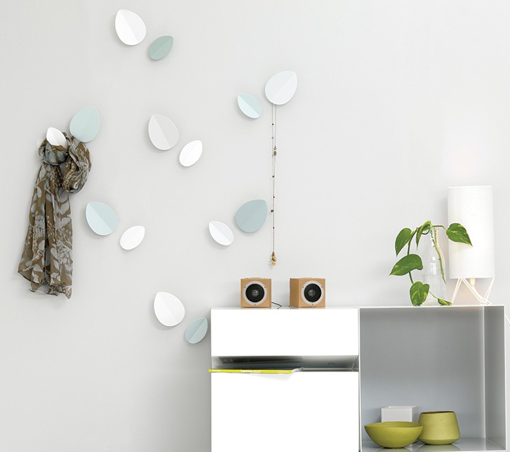 Ex.T Leaf Small Настенная вешалка ice grey EXLEAFP/GH - Вид №5